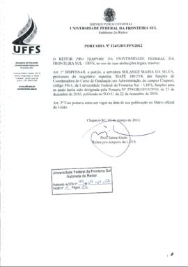 Portaria 124-GR-2012