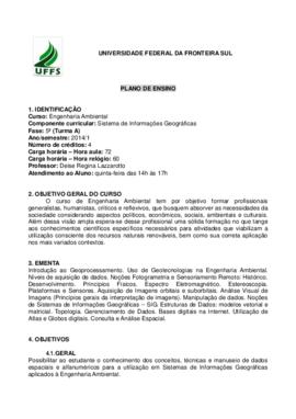 Sistema de Informações Geográficas - Turma A