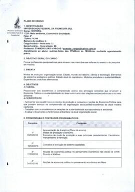 Meio Ambiente, Economia e Sociedade