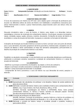Introdução aos Estudos Históricos