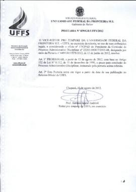 Portaria 839-GR-2012