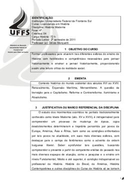 História Moderna