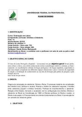 Direitos e Cidadania
