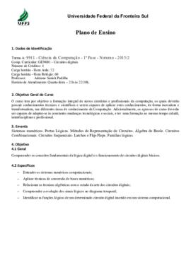 Circuitos Digitais - Turma A