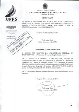 Portaria 546-GR-2013 Retificação