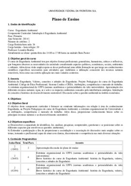 Introdução à Engenharia Ambiental