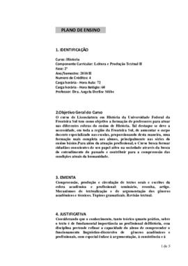 Leitura e Produção Textual II
