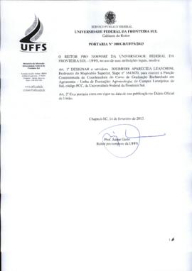 Portaria 100-GR-2013