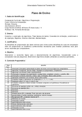 Algoritmos e Programação - Turma B
