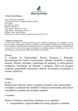 Iniciação à Prática Científica