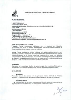 Fundamentos da Crítica Social