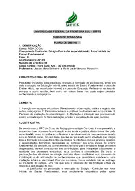Estágio Curricular Supervisionado