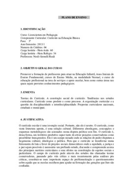 Currículo na Educação Básica