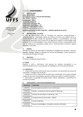Pesquisa Mercadológica