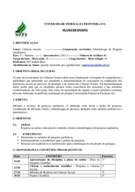 Metodologia da Pesquisa Qualitativa