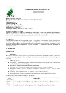 Teorias da Aprendizagem e Desenvolvimento Humano