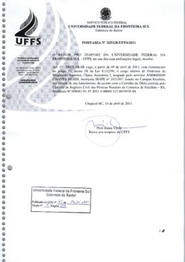 Portaria 325-GR-2011