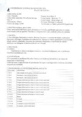 Filosofia da Biologia