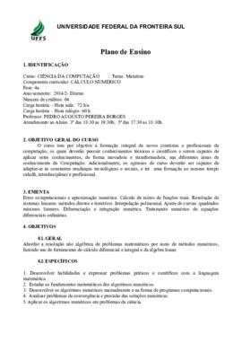 Cálculo Numérico