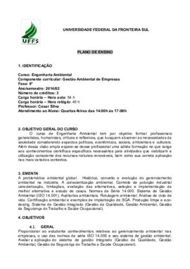 Gestão Ambiental de Empresas