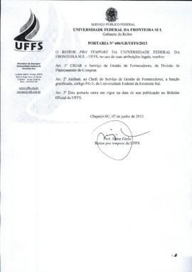 Portaria 606-GR-2013