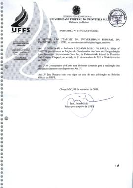 Portaria 619-GR-2011