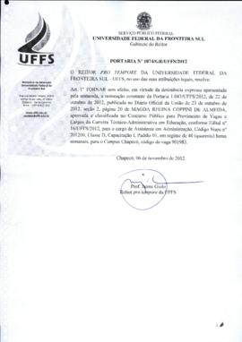 Portaria 1074-GR-2012