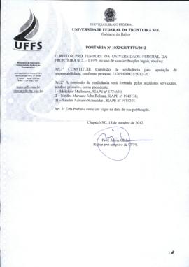 Portaria 1032-GR-2012