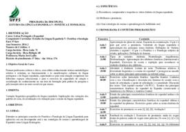 Estudos da Língua Espanhola V