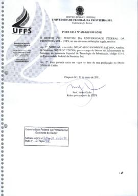 Portaria 431-GR-2011