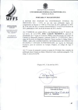Portaria 301-GR-2013