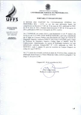 Portaria 939-GR-2012