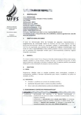 Iniciação à Prática Científica
