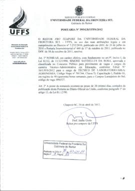 Portaria 395-GR-2012