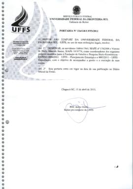 Portaria 326-GR-2011