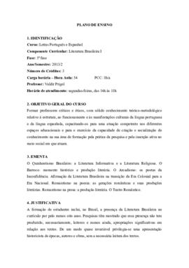 Literatura Brasileira I