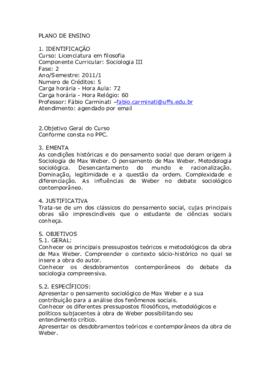 Sociologia III