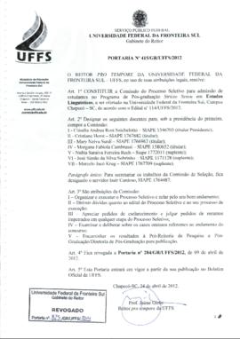 Portaria 415-GR-2012