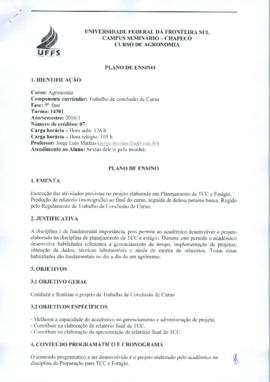 Trabalho de Conclusão de Curso