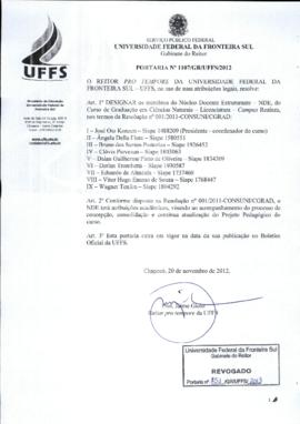 Portaria 1107-GR-2012