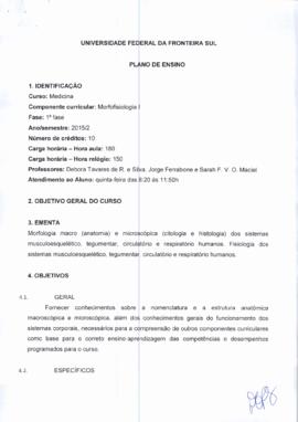 Morfofisiologia I