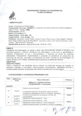 O Cuidado no Processo de Viver Humano I