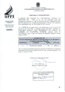 Portaria 153-GR-2012