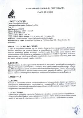 Química Analítica - Turma B