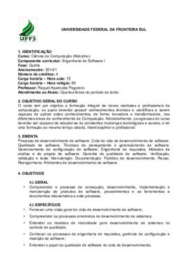 Engenharia de Software I