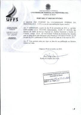Portaria 1082-GR-2012