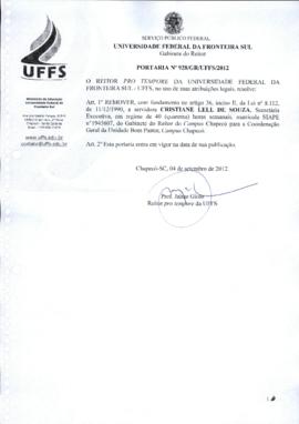 Portaria 928-GR-2012