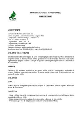 Estágio Curricular Supervisionado IV