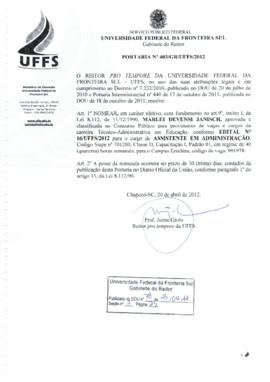 Portaria 403-GR-2012