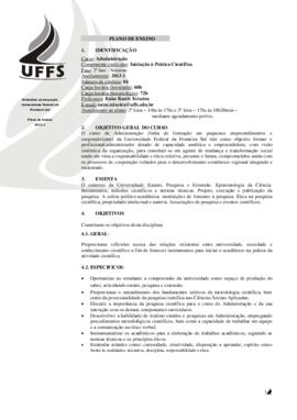 Iniciação à Prática Científica